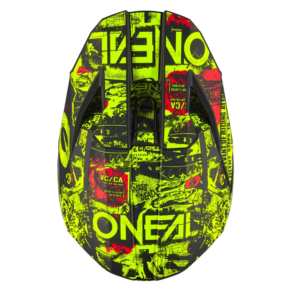 ONEAL 26 3SRS YOUTH HELM ATTACK - BLK/N-YEL (XL)