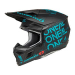 ONEAL 3SRS HELM STATIC V.25 - MATTE BLK/TEAL (XL) [ONC01]