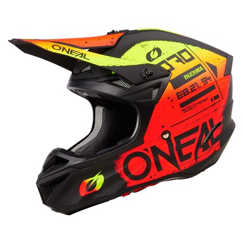 ONEAL 24 5SRS S/P-HELM PEAK SCARZ V.24 BLACK/RED/YELLOW