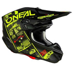 ONEAL 5SRS HELM ATTACK V.23 - BLK/N-YEL (LG)  [ONC01]
