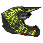 ONEAL 5SRS HELM ATTACK V.23 - BLK/N-YEL (LG)  [ONC01]