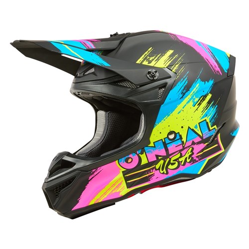 ONEAL 26 5SRS HELMET RESEDA - BLK/N-YEL (XS)