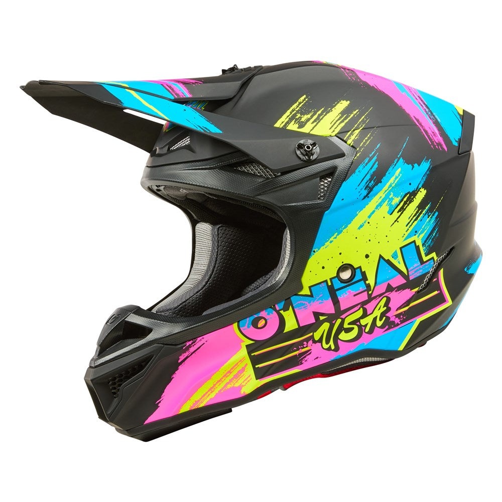 ONEAL 26 5SRS HELMET RESEDA - BLK/N-YEL (LG)
