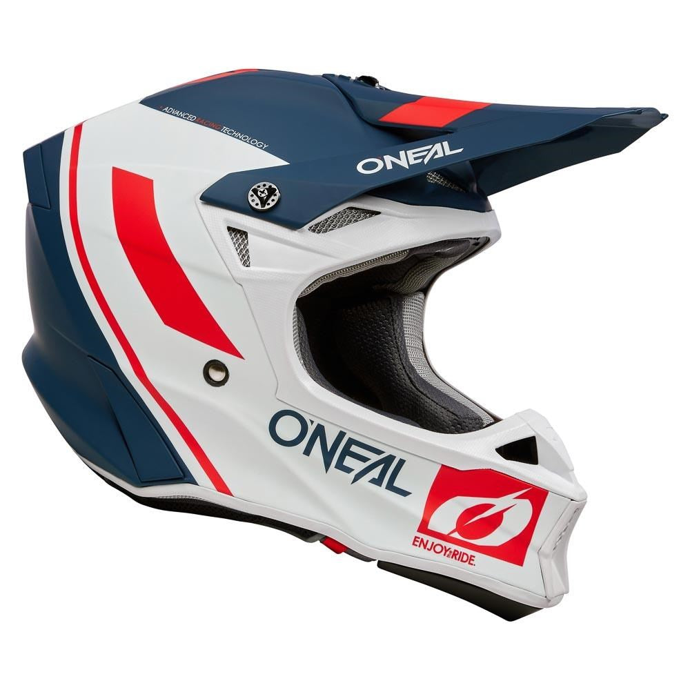 ONEAL 26 10SRS HELM FLOW - BLU/WHT/RED (LG)