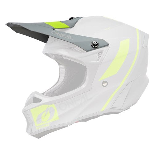 ONEAL 23 10SRS S/P-HELM PEAK FLOW V.23 GRY/N-YEL