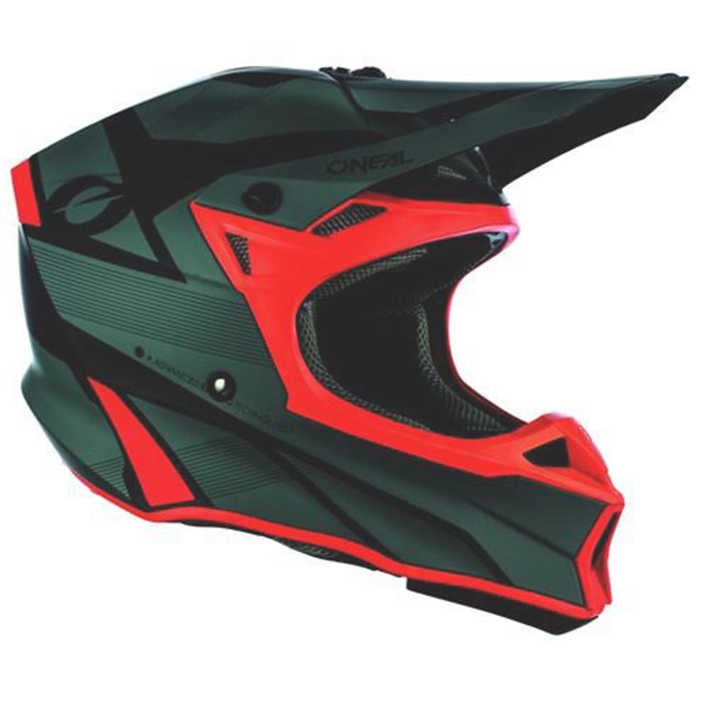 ONEAL 10SRS HELM COMPACT V.21 - GRY/RED MATT (SM)  [ONC01] #