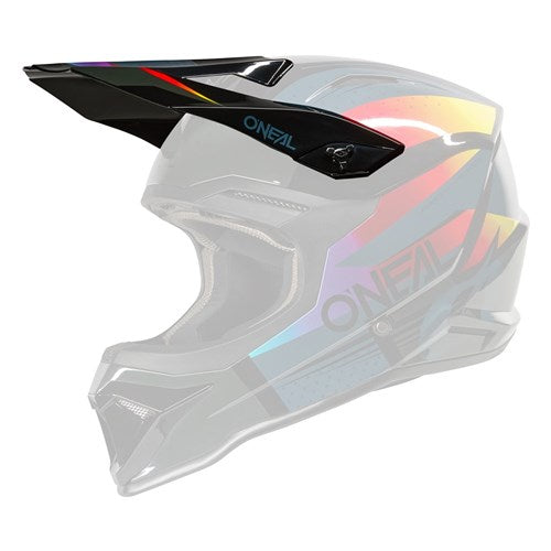 ONEAL 26 1SRS YOUTH HELMET - S/P PEAK RC - BLK/MULTI