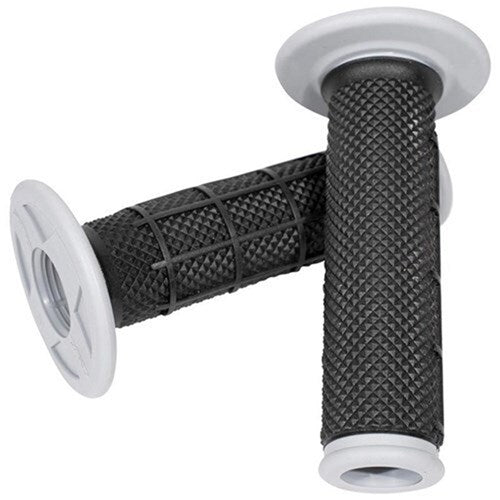 ONEAL MX PRO GRIPS HALF WAFFLE DUAL COMP - HAND GUARD READY - OPEN END - BLK/GRY (WAS 7160301)