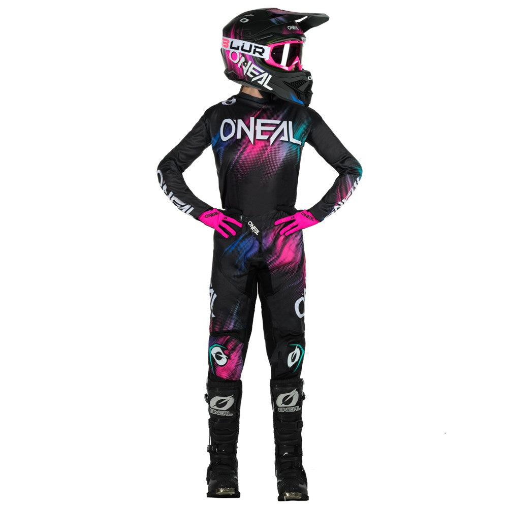 ONEAL ELEMENT JSY VOLTAGE V.24 BLK/PNK LADIES (W14 - XL)  [ONC01]