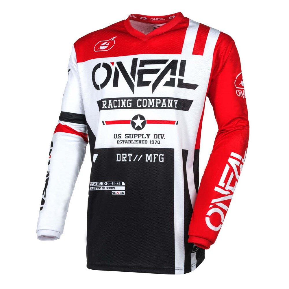 ONEAL 26 ELEMENT YOUTH JSY WARHAWK - BLK/WHT/RED (XL)