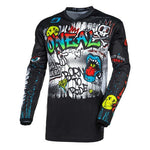 ONEAL 26 ELEMENT JSY RANCID BLK/WHT (LG)