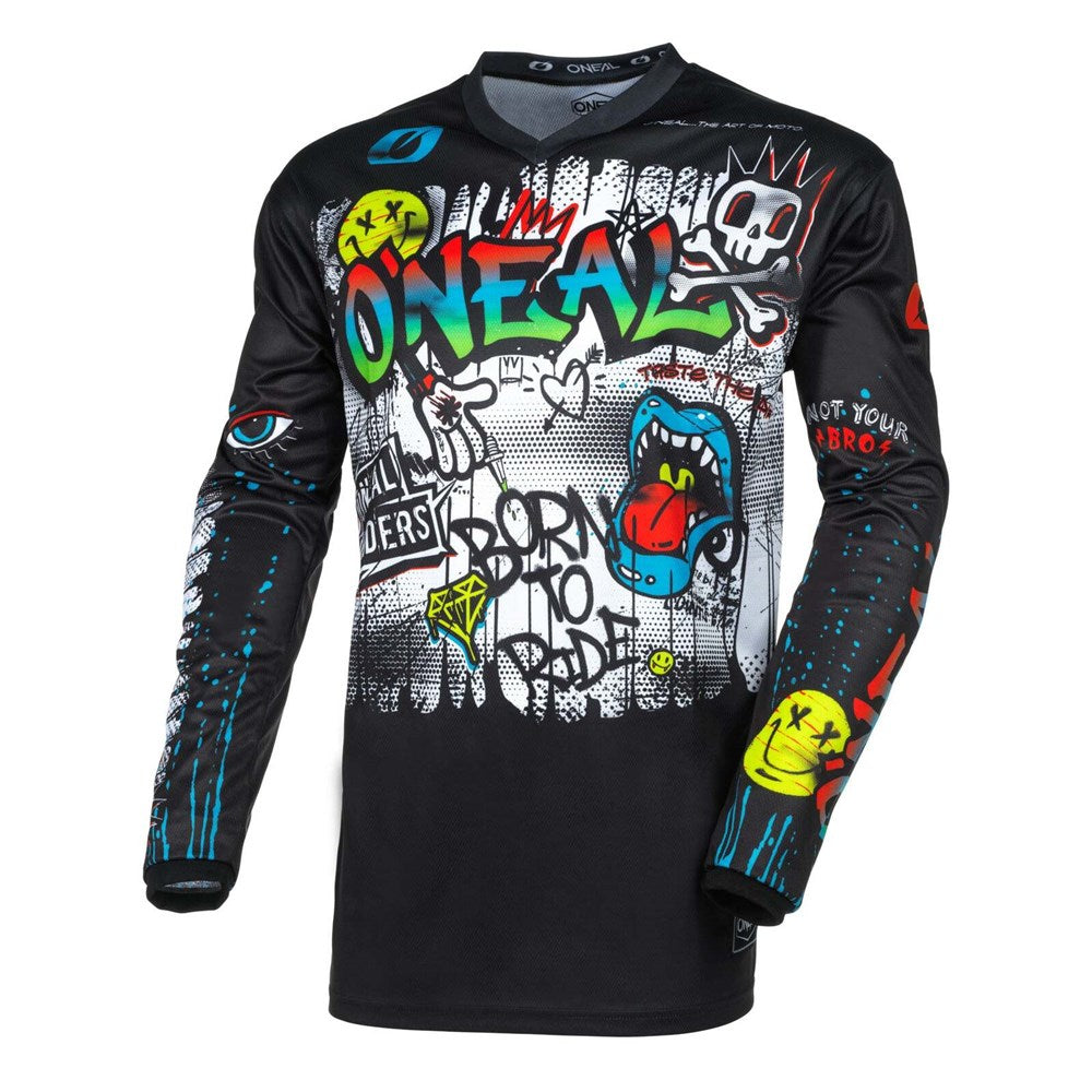 ONEAL 26 ELEMENT JSY RANCID BLK/WHT (XL)