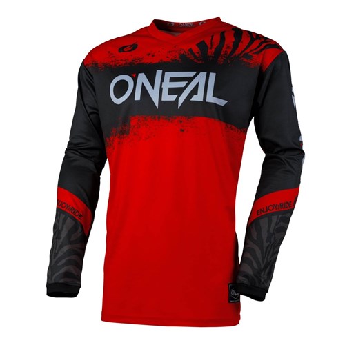 ONEAL ELEMENT JSY SHOCKER V.25 - BLK/RED (SM)  [ONC01]
