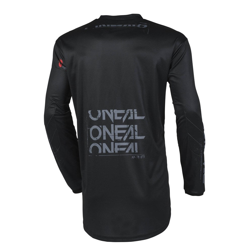 ONEAL ELEMENT JSY STATIC V.25 - BLK/GRY (XL)  [ONC01]