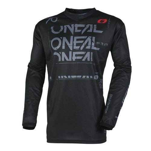 ONEAL ELEMENT JSY STATIC V.25 - BLK/GRY (2XL)  [ONC01]
