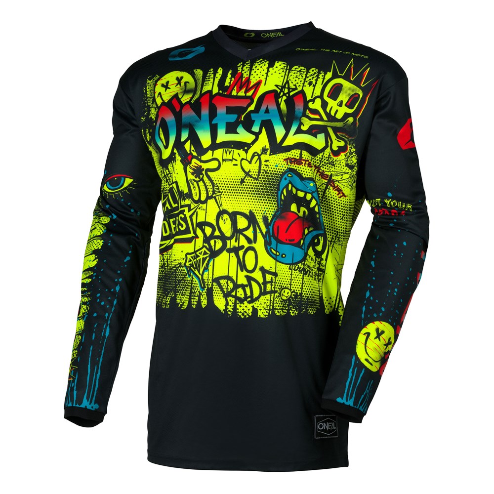 ONEAL 26 ELEMENT YOUTH JSY RANCID - BLK/N-YEL (XS)