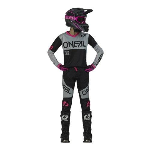 ONEAL ELEMENT GIRLS PANT RACEWEAR V.23 - BLK/PNK (22 - 5/6)  [ONC01]