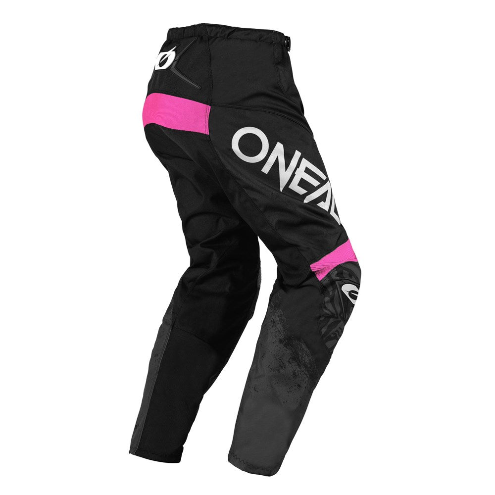 ONEAL ELEMENT LADIES PANT SHOCKER V.25 - BLK/PNK (W14 - 9/10)  [ONC01]