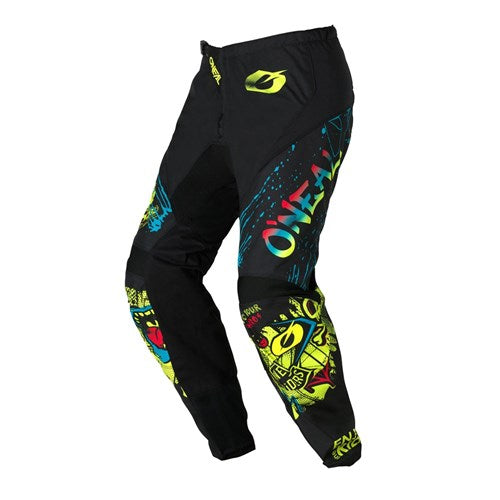 ONEAL 26 ELEMENT YOUTH PANT RANCID - BLK/N-YEL 16/18T (28)