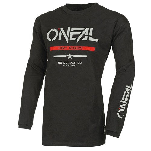 ONEAL 26 ELEMENT COTTON YOUTH JSY SQUADRON - BLK/GRY (MD)