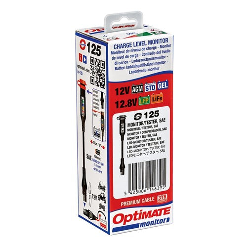 OPTIMATE BATTERY MONITOR 12V LEAD-ACID / LITHIUM (SAE)