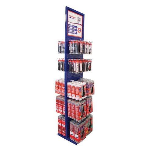OPTIMATE BLUE FLOOR DISPLAY WITH 32 PCS HOOK INCLUDED – Joe Rascal Harley