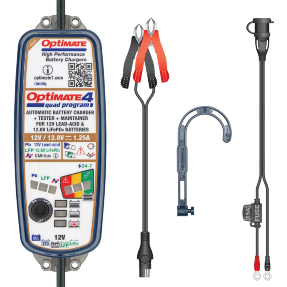 OPTIMATE 4 QUAD 1.2A BATTERY CHARGER