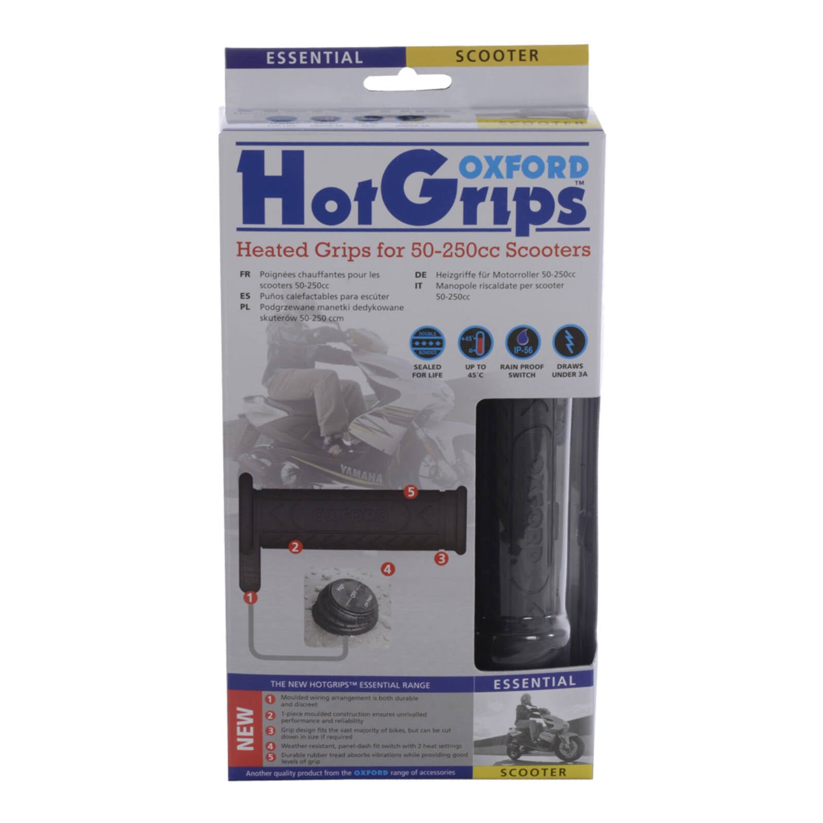 Oxford HotGrips?  Essential Scooter with Panel Switch