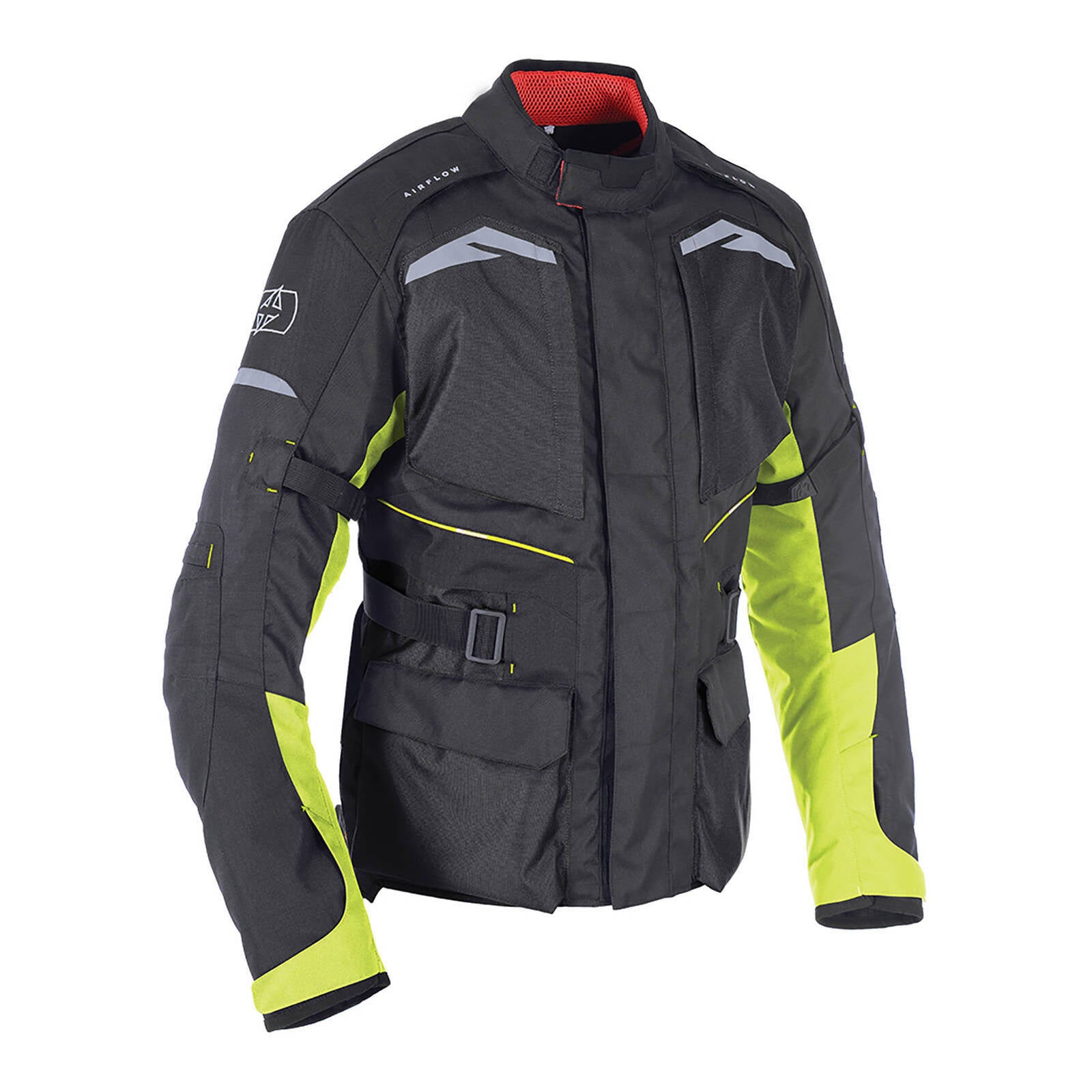 Oxford Quebec 1.0 Waterproof Jacket - Tech Black / Fluro (L)