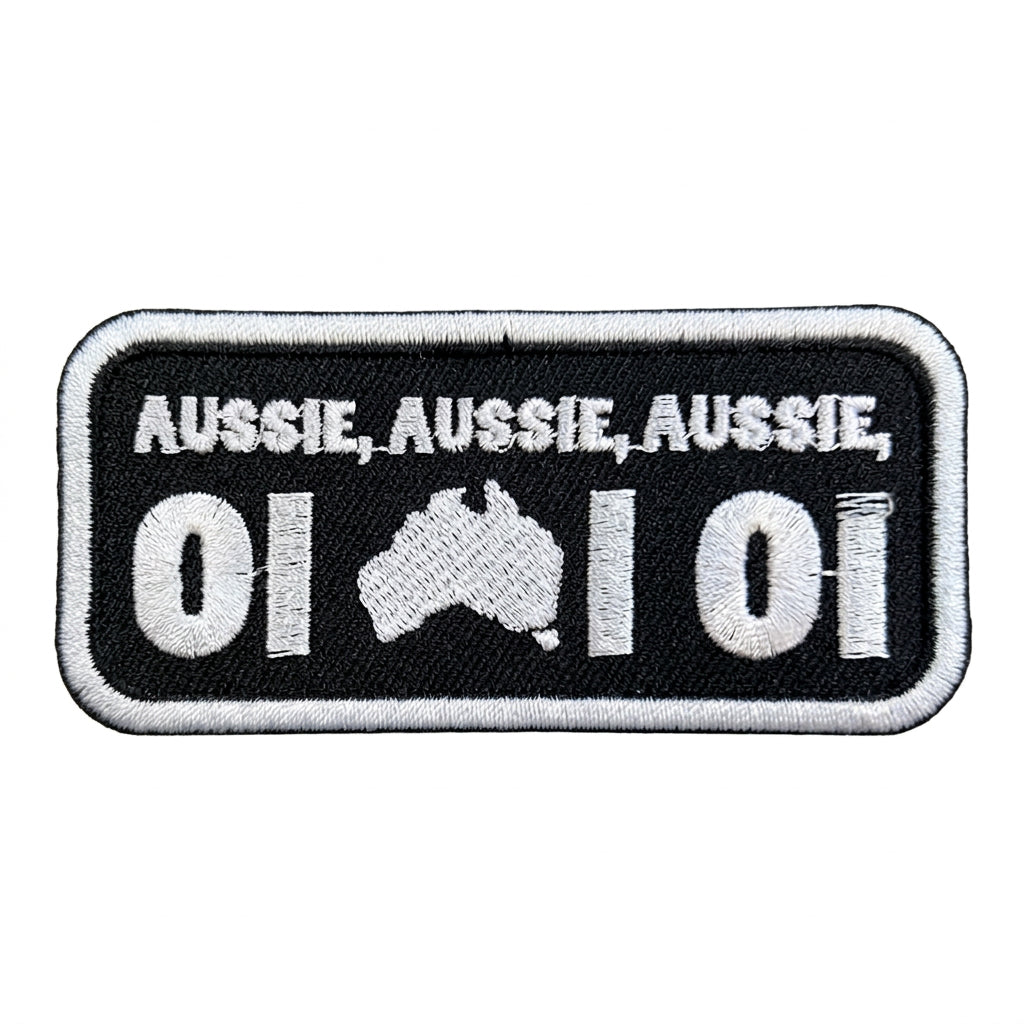 Johnny Reb Aussie Oi Oi Oi Patch - Black - product image 1