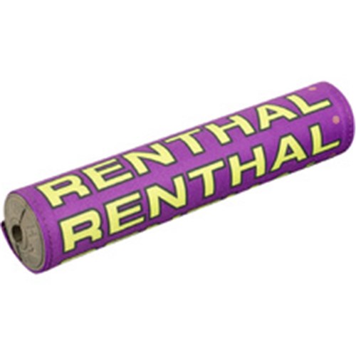 RENTHAL SX BAR PAD VINTAGE 10 INCH 240mm PUR/BLK/YEL - GRY FOAM (P353)