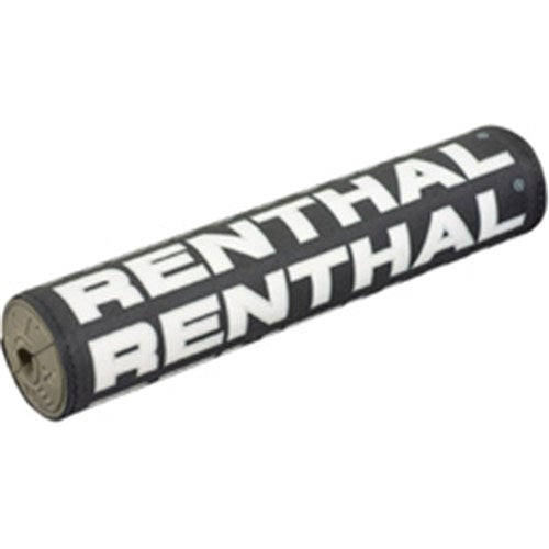 RENTHAL SX BAR PAD VINTAGE 10 INCH 240mm BLK/SIL/WHT - GRY FOAM (P359)