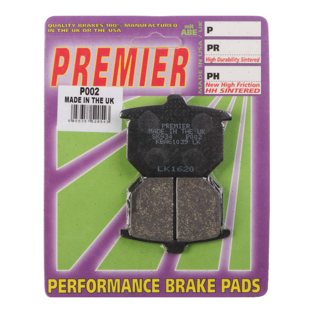 Premier Brake Pads P Organic Standard