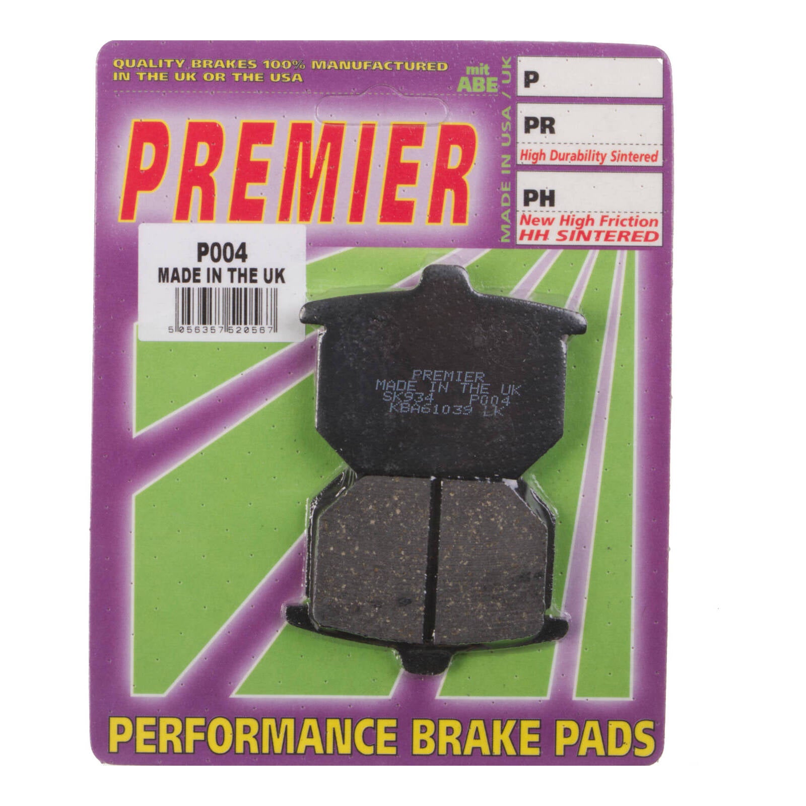 Premier Brake Pads P Organic Standard