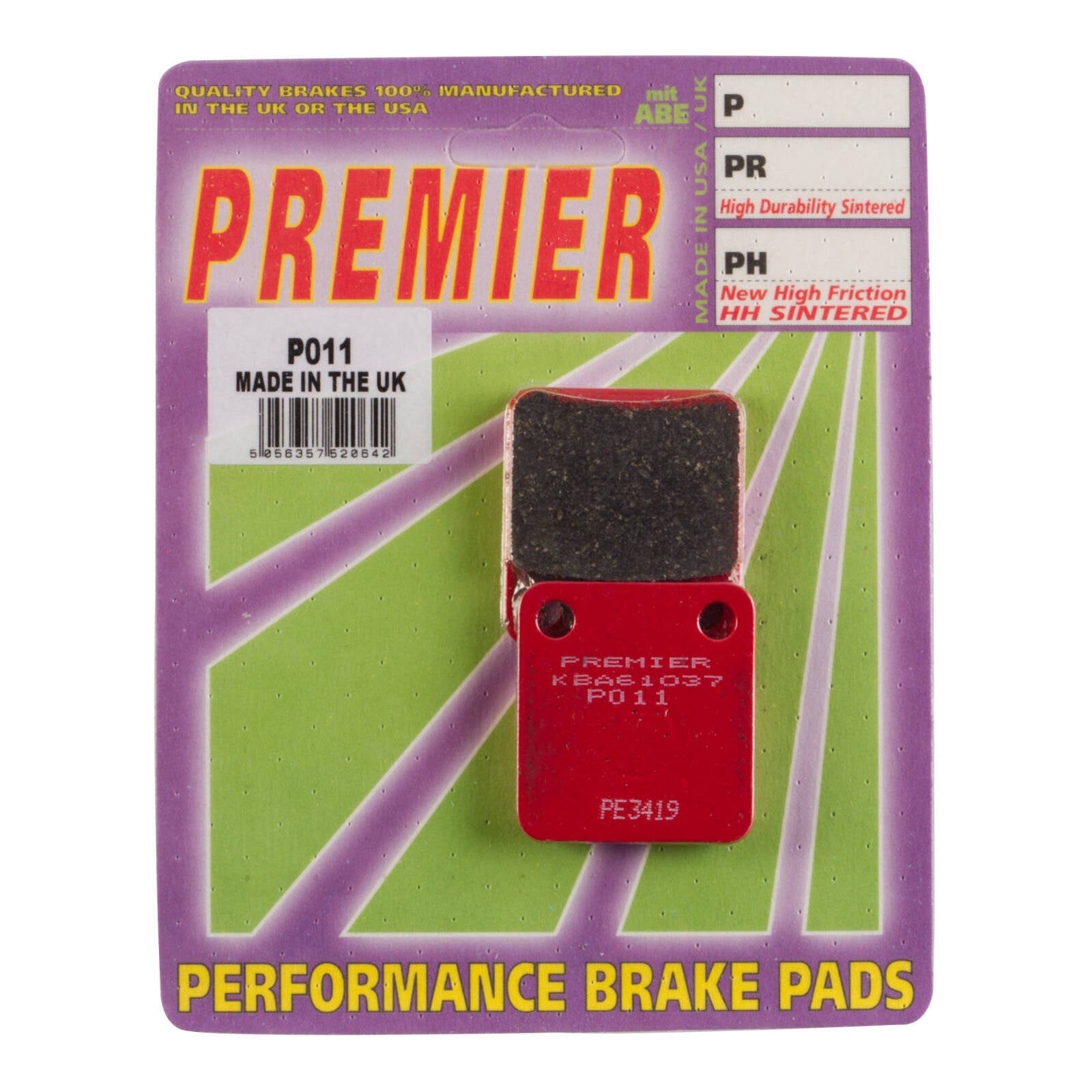 Premier Brake Pads P Organic Standard