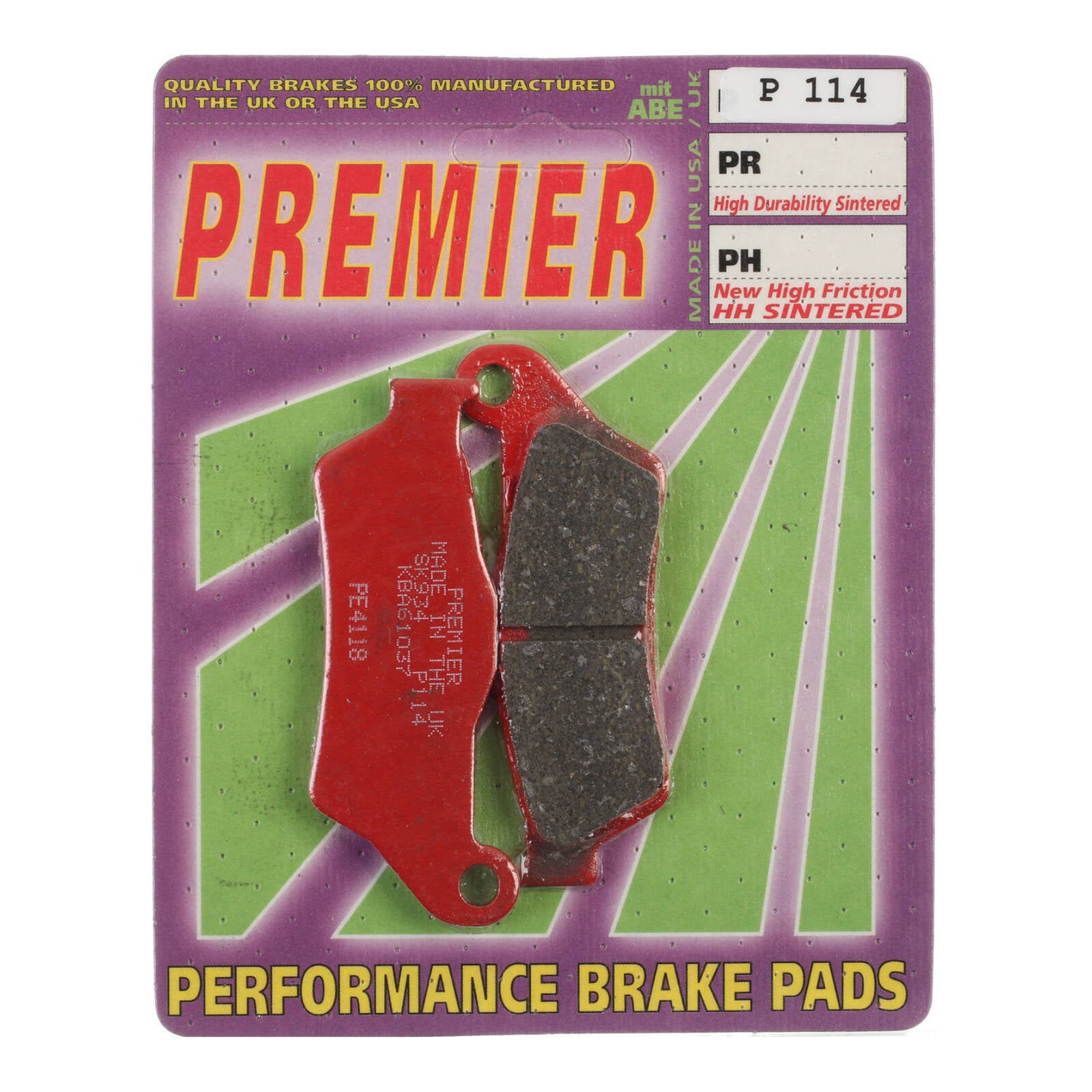 Premier Brake Pads P Organic Standard