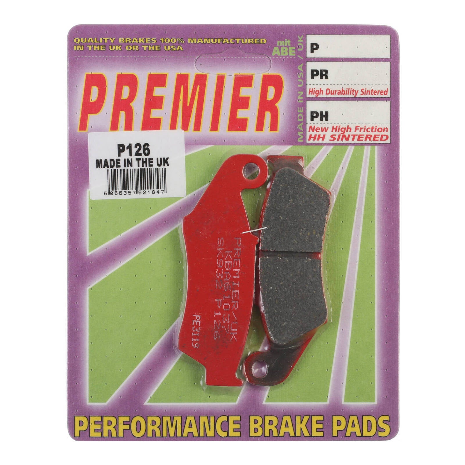 Premier Brake Pads P Organic Standard