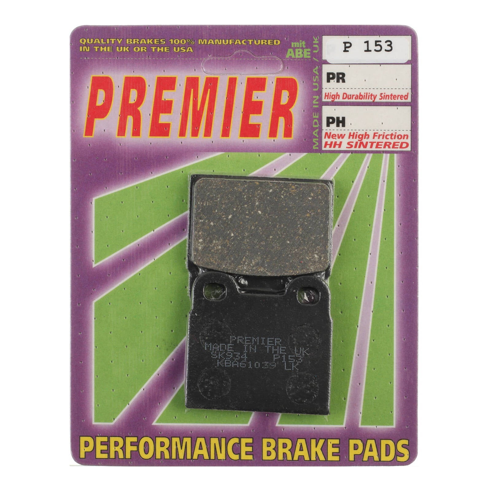 Premier Brake Pads P Organic Standard