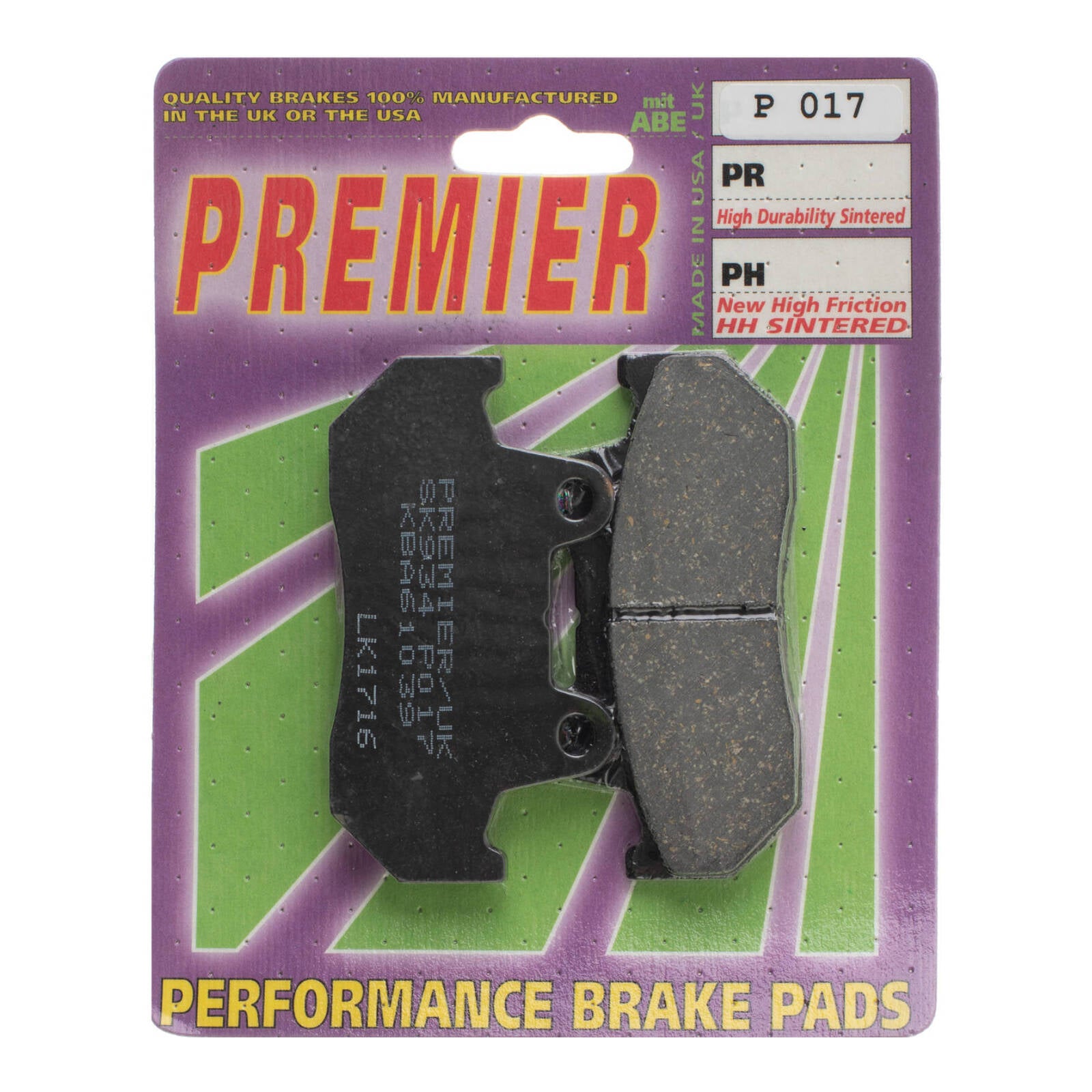 Premier Brake Pads P Organic Standard