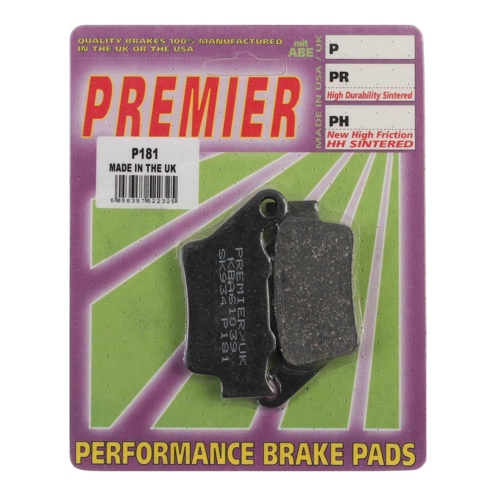 Premier Brake Pads P Organic Standard