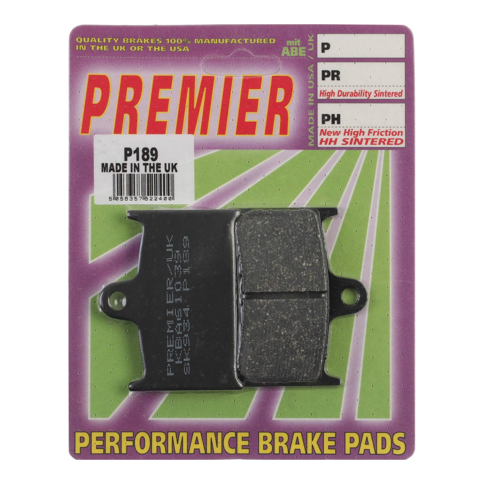 Premier Brake Pads P Organic Standard