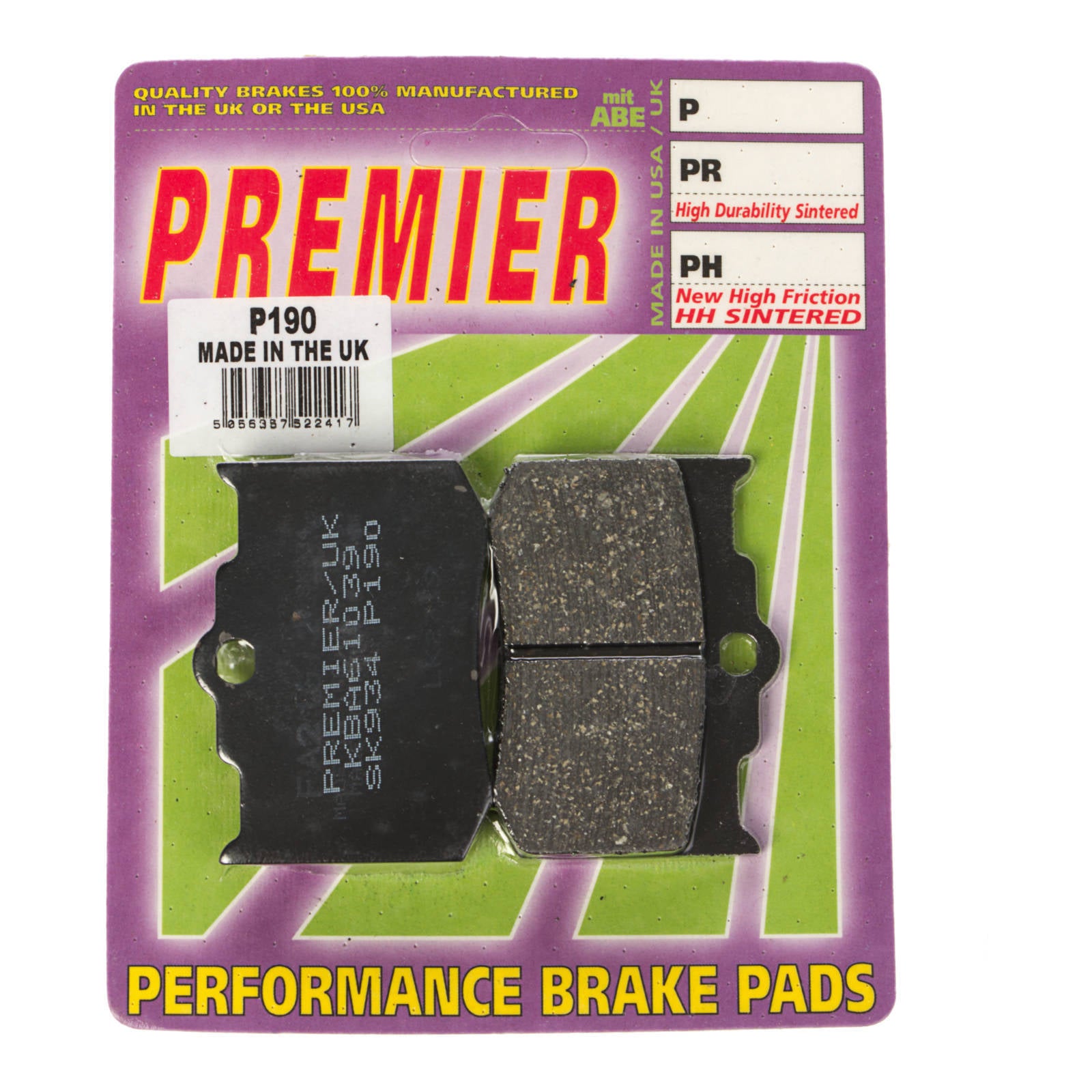 Premier Brake Pads P Organic Standard