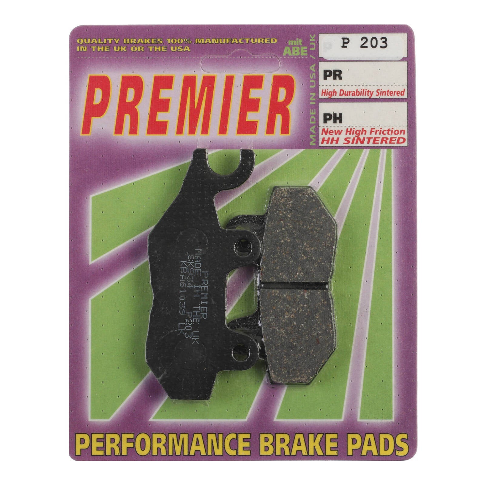 Premier Brake Pads P Organic Standard