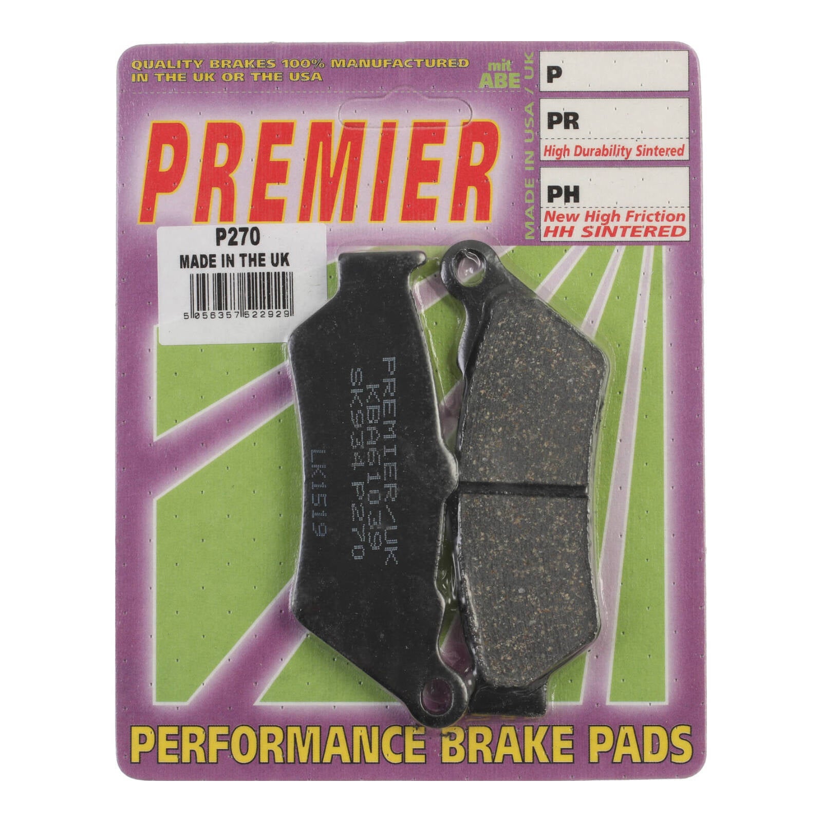 Premier Brake Pads P Organic Standard