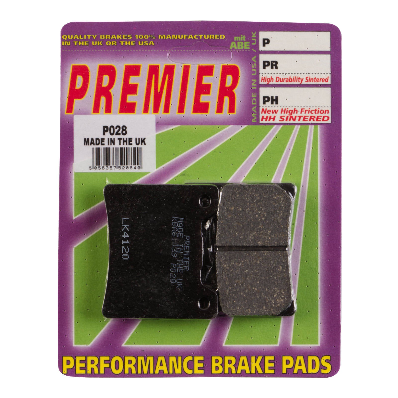 Premier Brake Pads P Organic Standard
