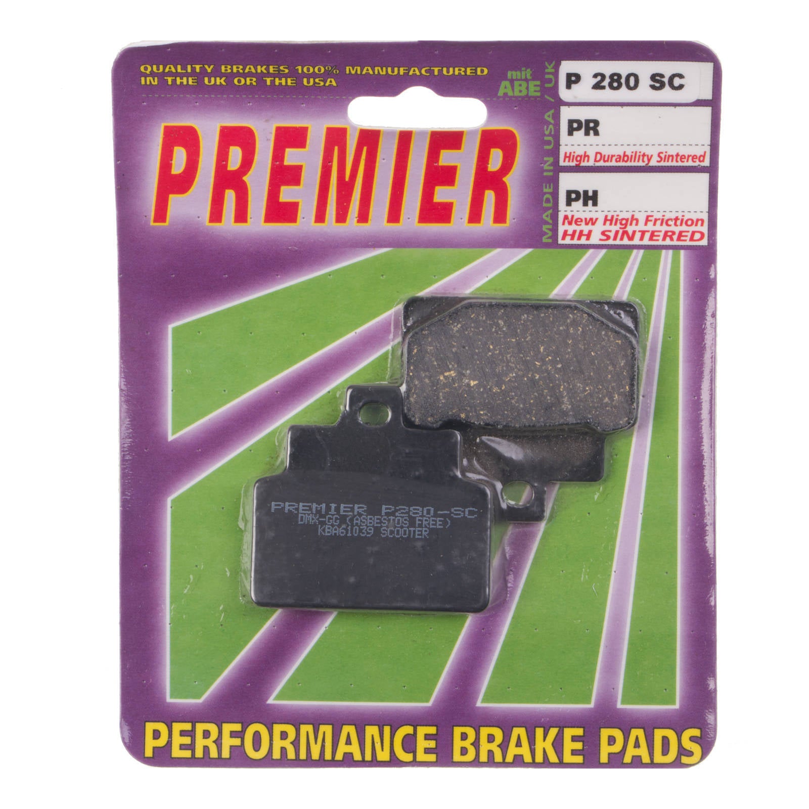 Premier Brake Pads P Organic Standard