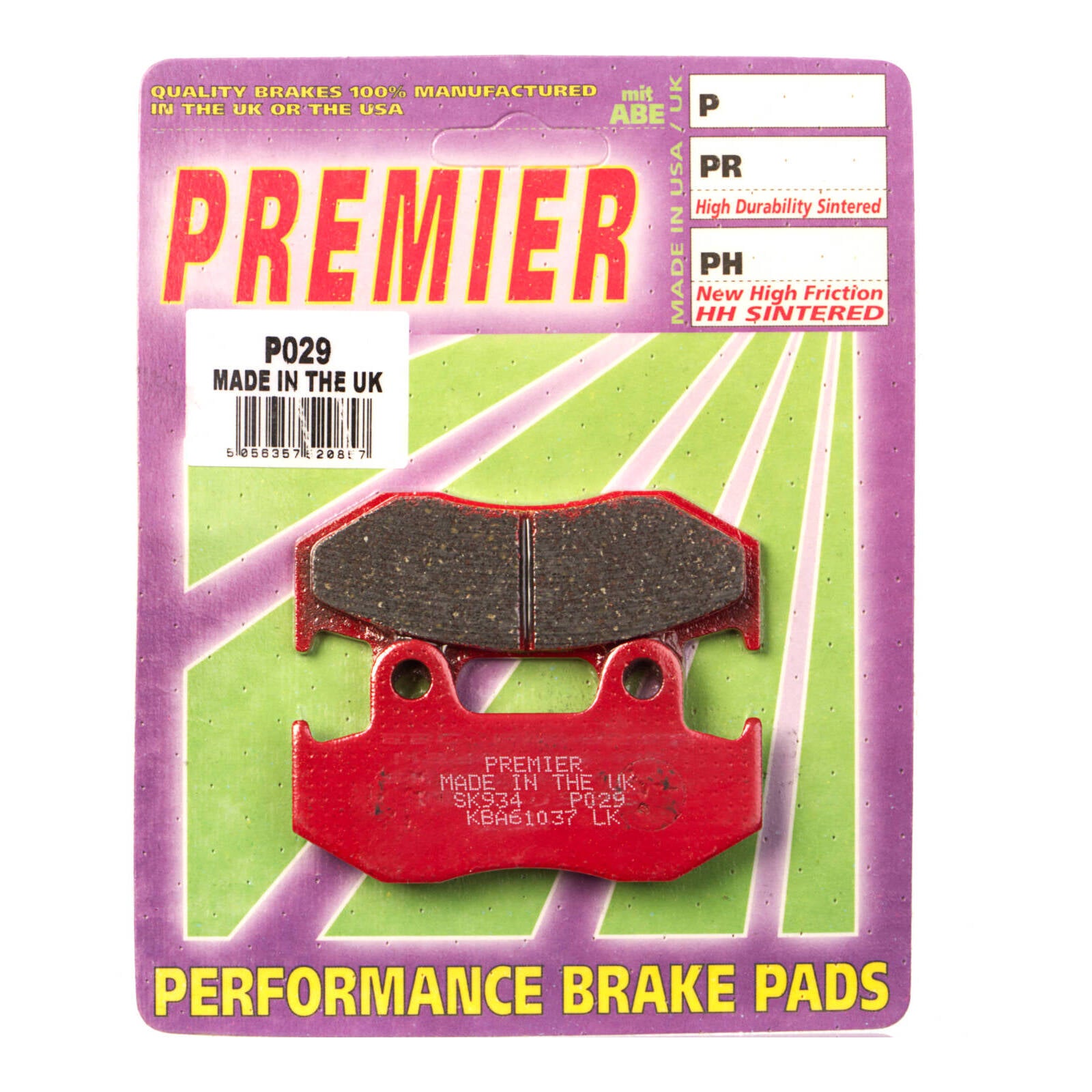 Premier Brake Pads P Organic Standard