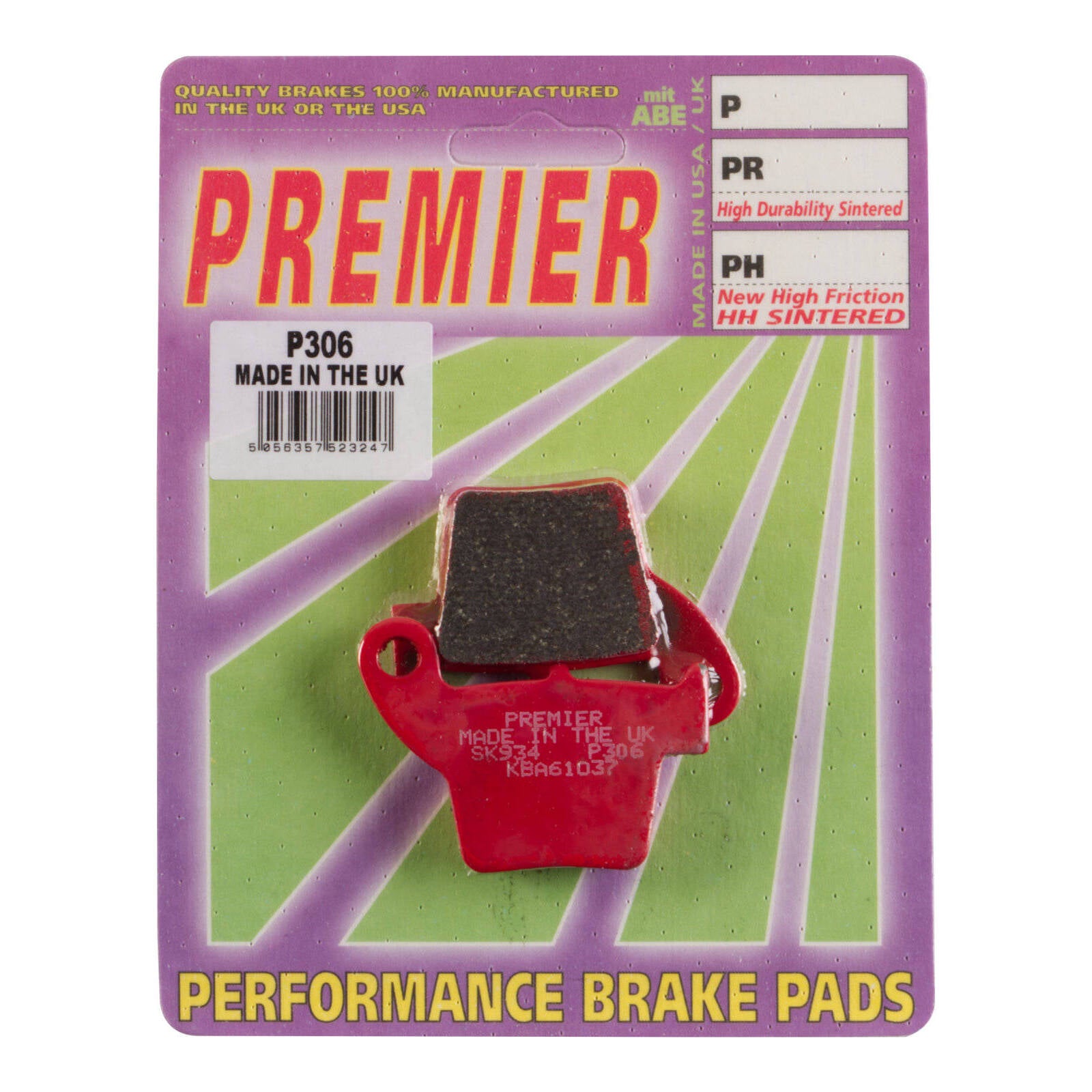 Premier Brake Pads P Organic Standard