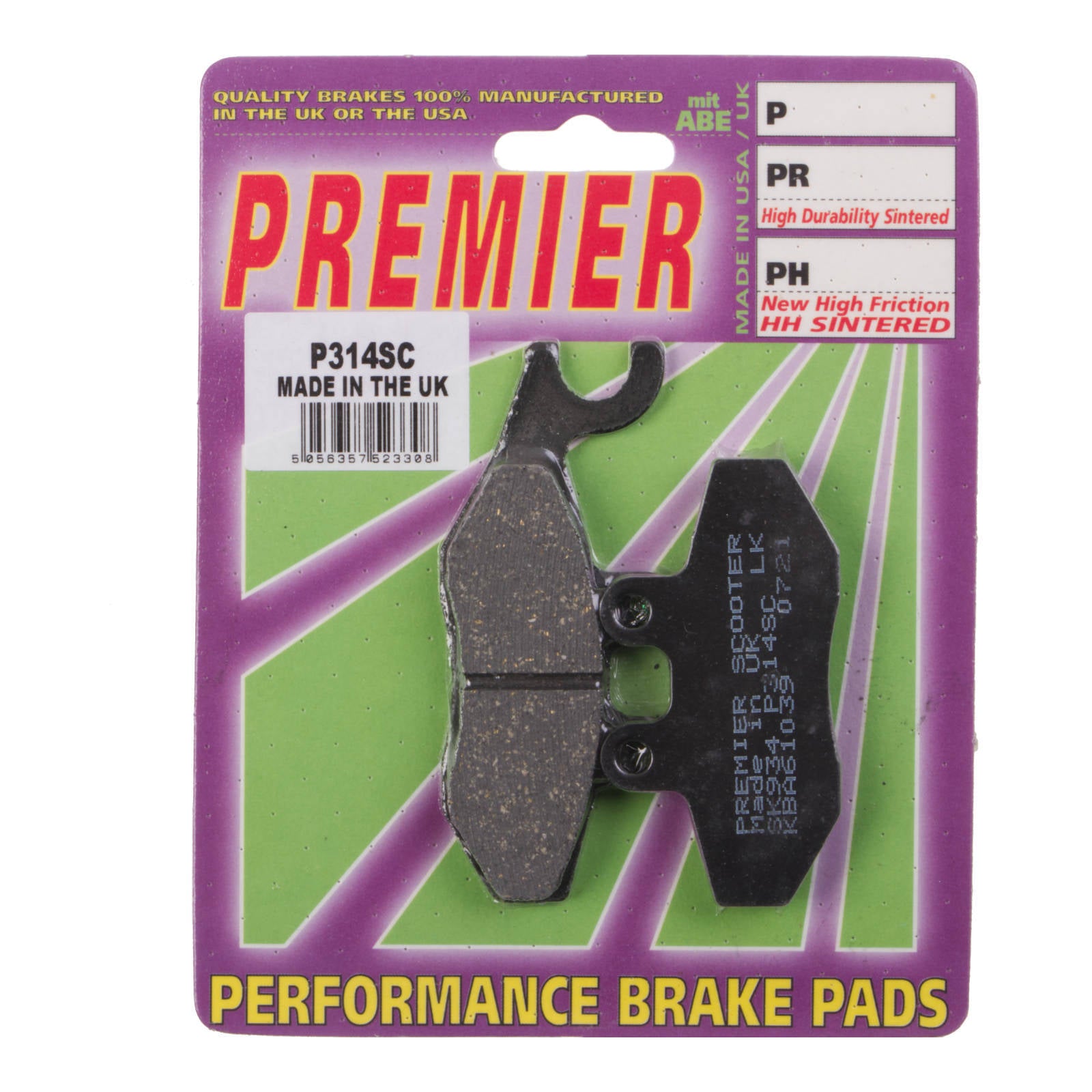 Premier Brake Pads P Organic Standard