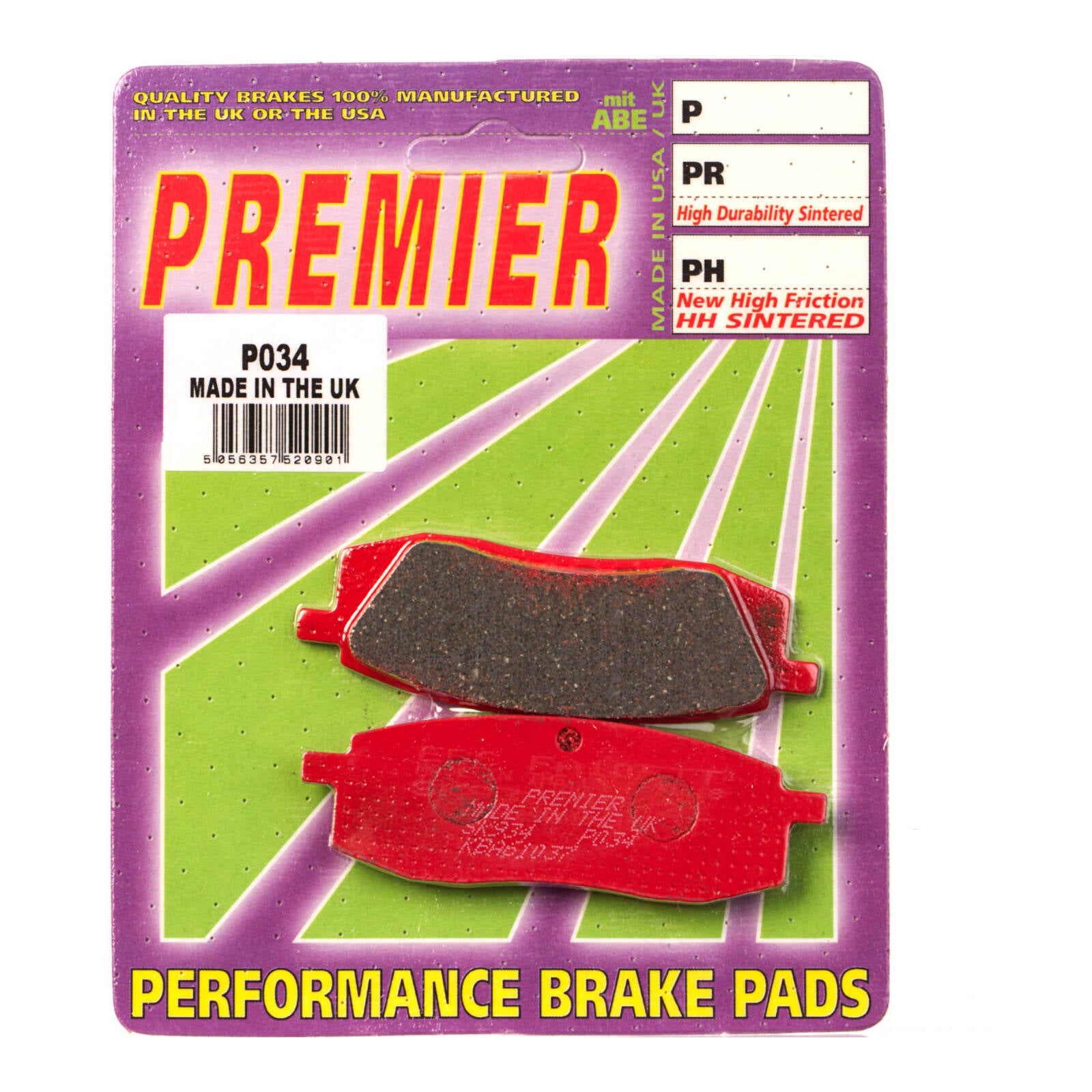 Premier Brake Pads P Organic Standard